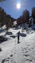 Lots of rocks still protruding from the snowpack