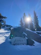 Noticed this sign which I don't usually see in the winter b/c it gets buried.