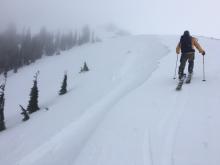 Cornice collapse and wind slab avalanche