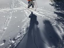 Same test slope as first photo, taken by individual on the test slope.