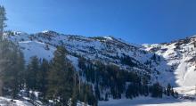 Coverage above Crater Lake. 