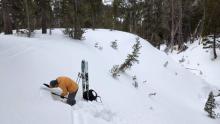 ECTP on the Dec 11 facets at Snowpit #3 location. Other tests at this location included PST 36/100 END on the Dec 11 facets and an ECTX
