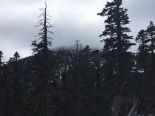 Low cloud ceiling over Rubicon Peak