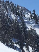 Wind loading below Castle Peak