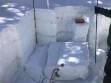 Snow pit after PST and CTs