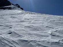 Old firm wind effected snow