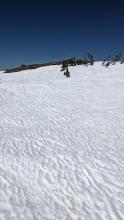 Firm crusts near the top of Mt. Houghton, 10,200'.