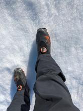 Street shoes would have done just fine today, as boot penetration was never more than 1" until our departure at 11am.