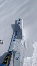 Breakable crusts were widespread on Andesite in the morning.