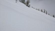 Wind ripples on an E facing aspect at about 8600 ft. 