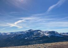 The north facing slopes of Stevens Peak. 