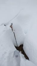 4+ ft of new snow had accumulated on the lower elevations of Andesite with more at the higher elevations.