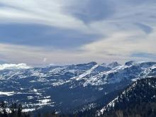 Broken skies across Carson Pass during the afternoon.