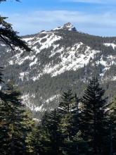 South facing terrain in upper Blackwood Canyon off of Twin Peaks