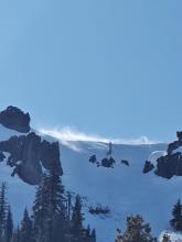 Blowing snow on the Grills