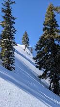 Cornice on Polaris Point, ~8' height.