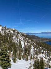 Looking north towards Cascade Lake and Emerald Bay