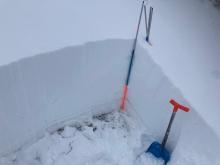 91cm snowpack.  The majority of the snowpack from the rain crust up from Mon/Tues storm.