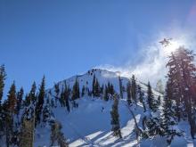 More east wind transport along the summit of Andesite Peak