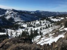 Looking west, across the flanks of Tinker Knob towards the Royal Gorge