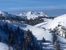 Natural avalanche on Lyons Peak