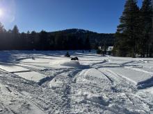 Soft snow in protected areas