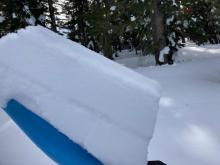 Multiple tilt tests showed no failures in upper snowpack.