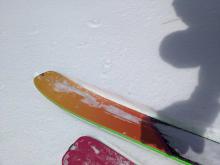 About 2 inches of new snow accumulated on Andesite with closer to 3 inches reported from higher on Castle Peak