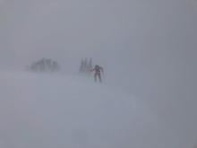Gale force winds and intense blowing snow made it hard to see more than 10 feet ahead at times.