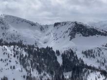 No large avalanches seen on Crag Peak.