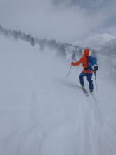 Intense blowing snow in the morning and midday.