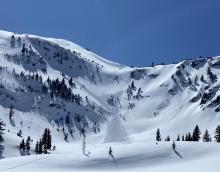 Skier triggered avalanche reported 3/24.