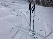 Still some soft snow along ridgelines for future wind transport.