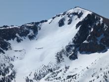 A previous avalanche on Job's Sister 