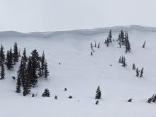 A very shallow natural wind slab.