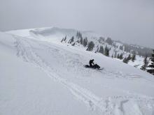 Slope cuts on wind loaded features produced some minor cracking no longer than about 2 feet.