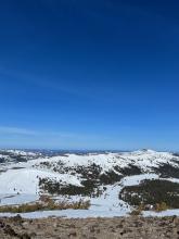 Looking down on Meiss Meadows area.