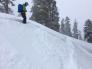 Skier triggered storm slab on small test slope.