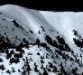 False color image to highlight avalanche in the Hourglass. Note how the debris covers some of the ski tracks.