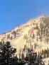 Avalanche on the east face of Jake's as seen from the road.