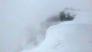 Intense blowing snow near the summit of Castle Peak