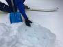 Previous wet surface snow refreezing with 2 to 4'' crusts