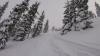 avalanche on tallac north ridge, wind slab rider triggered