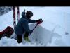 Snowpit tests on Castle Peak near treeline