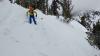 Storm slab triggered on a test slope with a ski cut - Incline Lake Peak